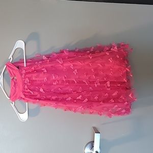 Shein women's pink butterfly blouse size medium never wore NWOT